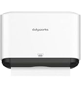 DUTYWORKS Paper Towel Dispenser Wall Mount, Multifold Paper Towel Holder Adhesive Hand Towel Disp...