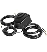 4x4 MIMO Omnidirectional Industrial-Grade 4G LTE 5G Screw Mount Antenna with 16.5ft Cable for Boo...