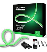 Galgreen Neon Rope Lights, 16.4ft Rope Lights with Dimmable Remote and Adapter, Waterproof Flexib...