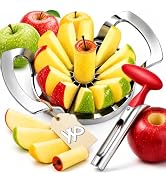 YYP Heavy Duty 12-Blade Apple Slicer, Extra Large Stainless Steel Apple Cutter & Corer, Sharp, Ea...