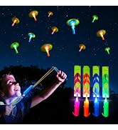 OceanWings LED Flying Set with Whistle, 25 Slingshot+25 Glow Helicopter, Flying Toy Outdoor Toy G...
