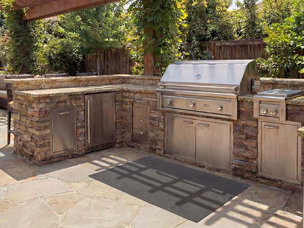 drymate under gas grill griddle mat deck patio protection pad USA made estera de parrilla de gas