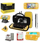 Switch Lite Accessories Bundle, Kit with Carrying Case,TPU Case Cover with Screen Protector,Charg...