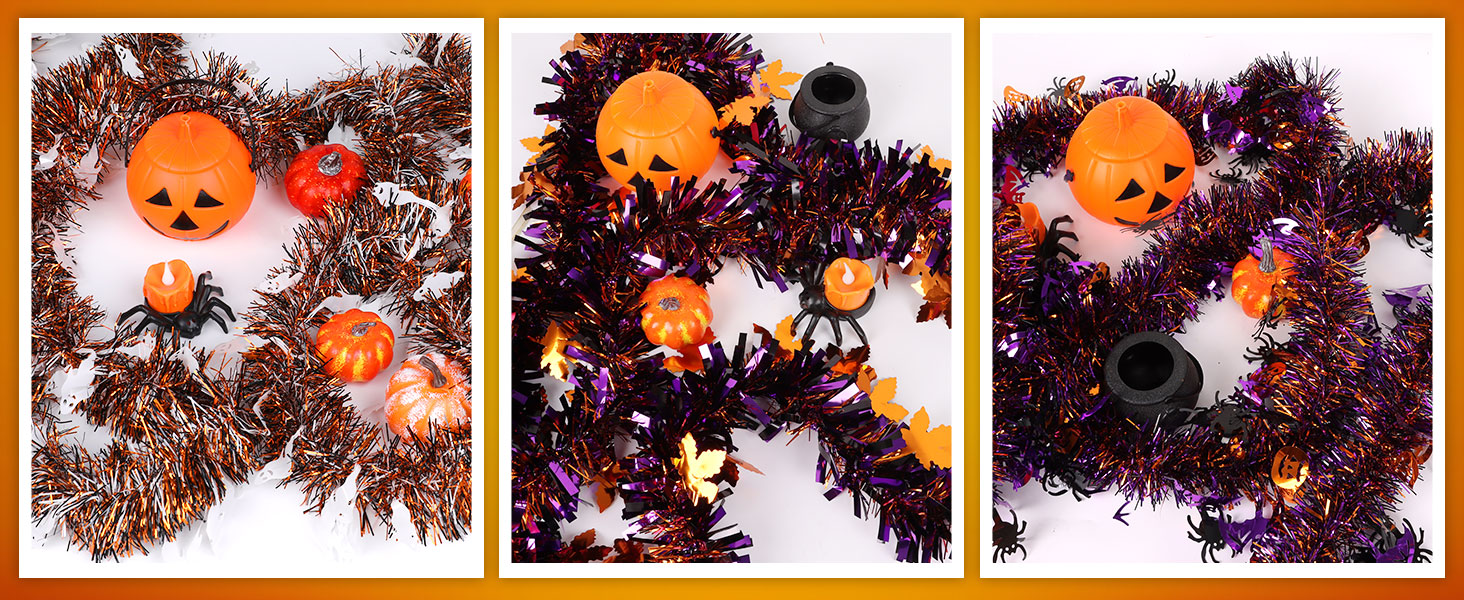 Halloween Tinsel Garland