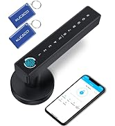 Keyless Entry Door Lock, KUCACCI Fingerprint Door Lock, Keypad Smart Door Lock with Handle, Smart...
