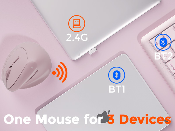 Ergonomic Vertical Wireless Mouse