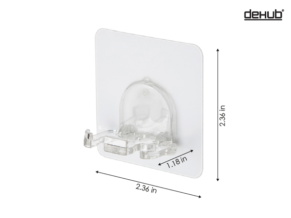 09 DeHUB Vacuum Pad Toothbrush Holder (2brush) VTB2-CC60 PA+ 600 Size Spec