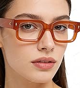 Teumire Thick Square Frame Glasses for