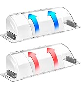 CH24Globall 2-Pack Air Vent Deflector 8.5 to15.5 Inches, Aerospace-Grade Plastic (5-Meter Drop Re...