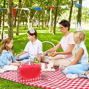 red Outdoor Picnic Blankets