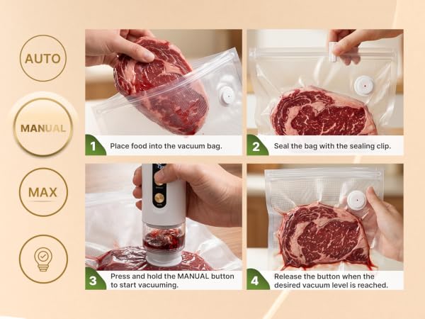 handheld vacuum sealer for food