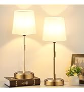 Cordless Table Lamps Set of 2 – Battery Operated Lamp with 7500mAh Rechargeable Battery, Stepless...