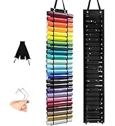 Flatro 24 Compartment Organizer for Diamond Art Kits, 51.6" x 8.46" Hanging Storage Bag for Diamo...