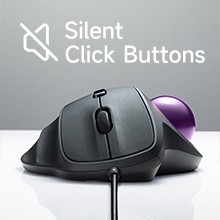 ergonomic wired ball track mouse