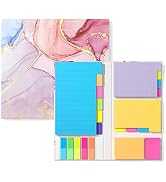 Rouidr Sticky Notes Set, 410 Sheets Self-Stick Note Pads Book, Bright Colors, Super Sticking Powe...