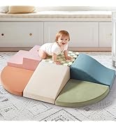 Tiny Land Soft Foam Climbing Blocks for Toddlers, 6-Piece Baby Foam Climbing Blocks, Indoor Playg...