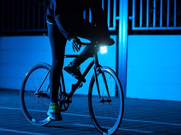 Ziren-V2 USB bike light – built-in loud horn, night cycling safety tool, weatherproof