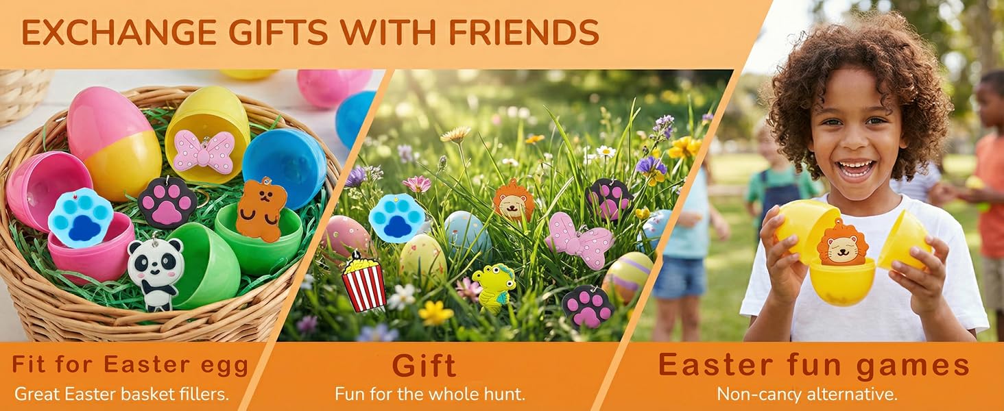 Party Favors Kids Keychains Fun Keychain Cute Birthday Goodie Bags Stuffers Easter