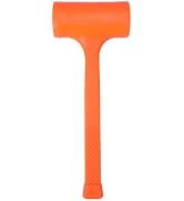 HURRICANE 4 LB Dead Blow Hammer, No-Rebound Mallet with Solid Steel Core Handle, Spark-Resistant ...