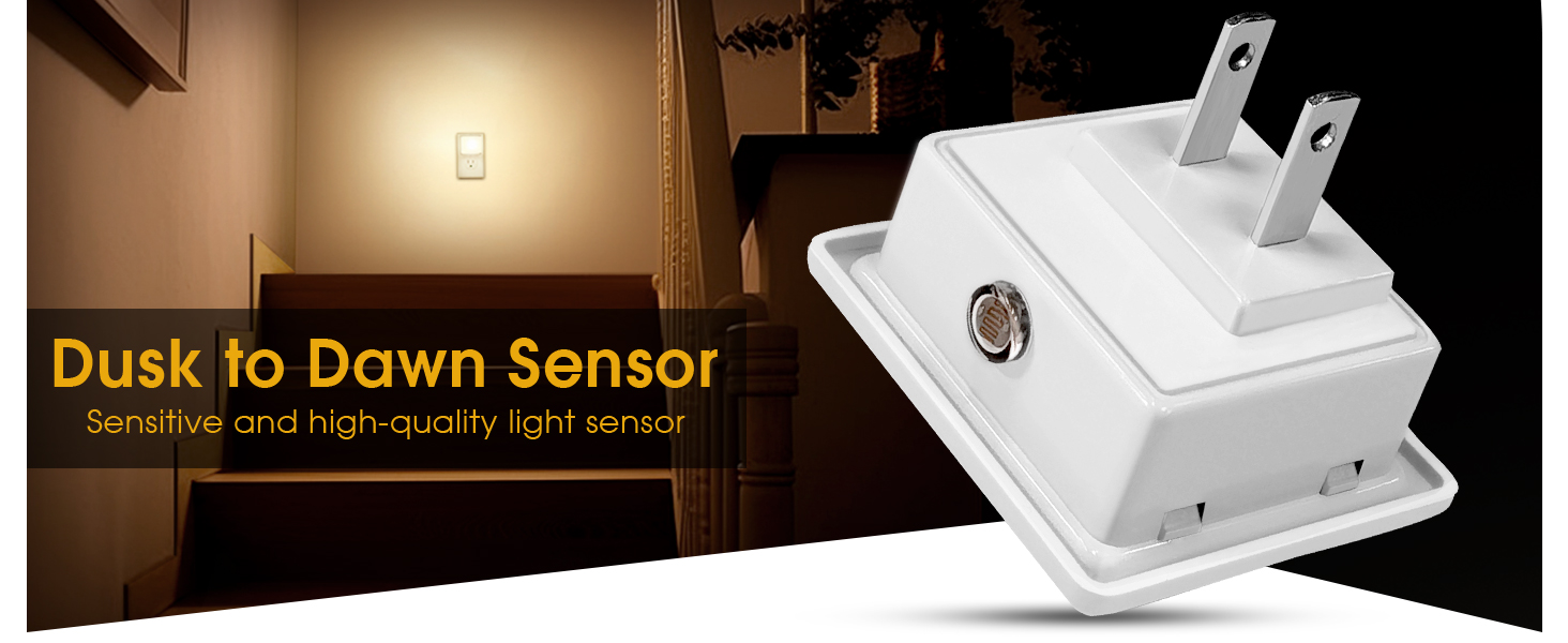night light with auto light sensor