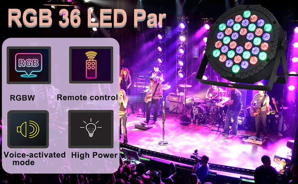 RGB Party Lights Uplights