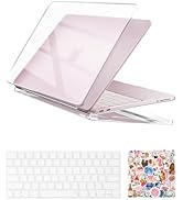 ProCase Clear Case for MacBook Neo 13 Inch 2026 Model A3404, Ultra-Thin Hard Shell Protective Lap...