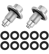 2PCS M14×1.5 Magnetic Oil Drain Plug,Replacement OEM#90009-PY3-000/6506214AA Oil Pan Drain Plug w...