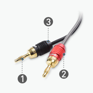 Cable Matters 12AWG Banana Plug Speaker Patch Cable