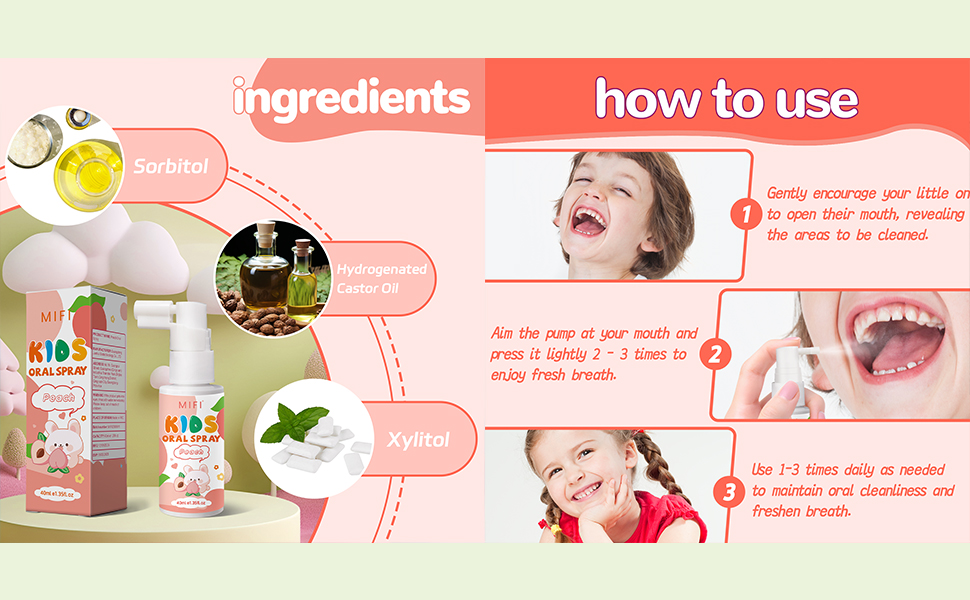 Kids Oral Spray - Fresh Breath for Children & Toddlers