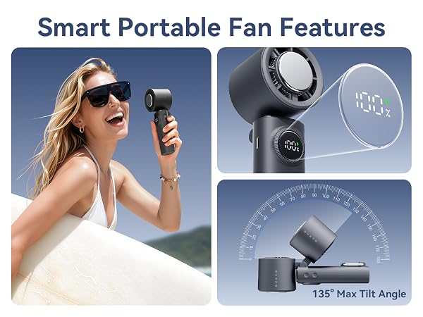 Smart Portable Fan Features