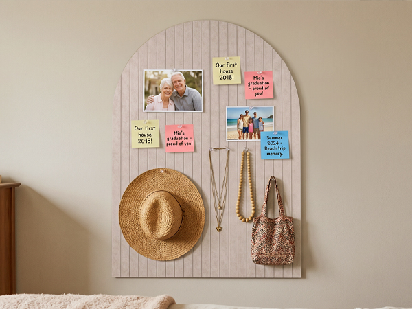 Large Arched Felt Bulletin Board