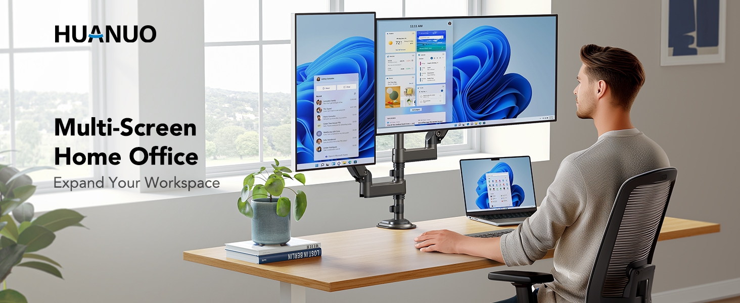 dual monitor stand