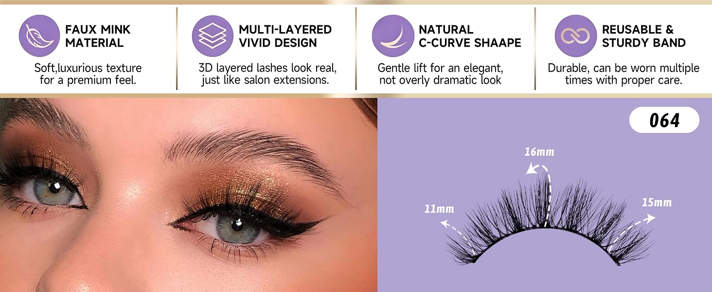 spiky lashes strips
