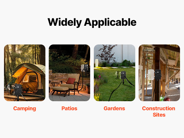outdoor multi plug outlet waterproof