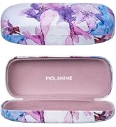 molshine Hard Shell Sunglasses Case, Classic Large Glasses Case for Women Men, Sunglass Eyeglasses