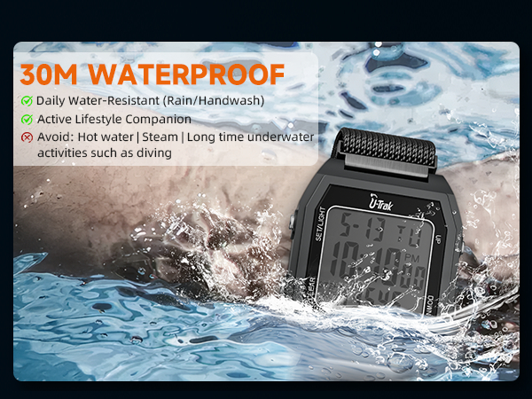 U-Trak 3D Pedometer Watches for Walking