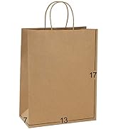 Paper Bags 25Pcs 13x7x17 BagDream Gift Bags, Party Bags, Shopping Bags, Retail Bags, Merchandise ...