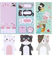 JIANTA Cat Sticky Notes Set, 550 Sheets, I Just Really Like Cats Self-Stick Notes Pads, Cute Cart...