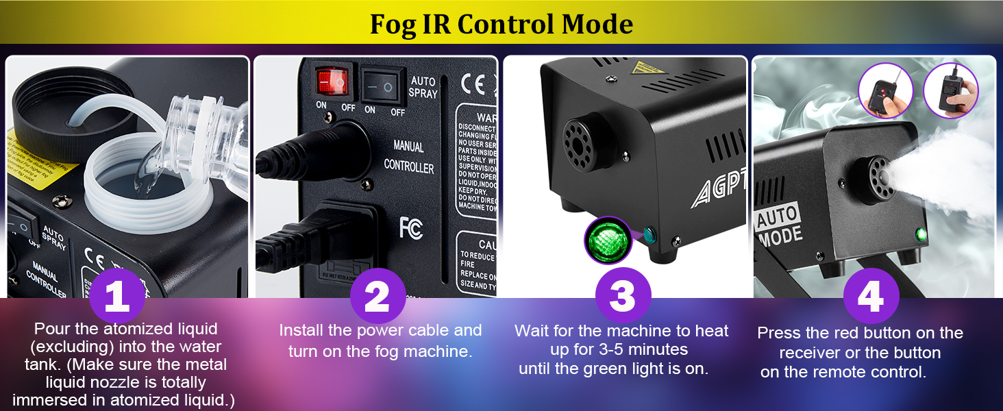 fog machine smoke machine auto spray with remote control