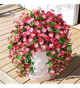 ZFProcess 2 Pack Artificial Hanging Flowers, Fake Flowers Hanging Plant Violet Flower, Artificial...
