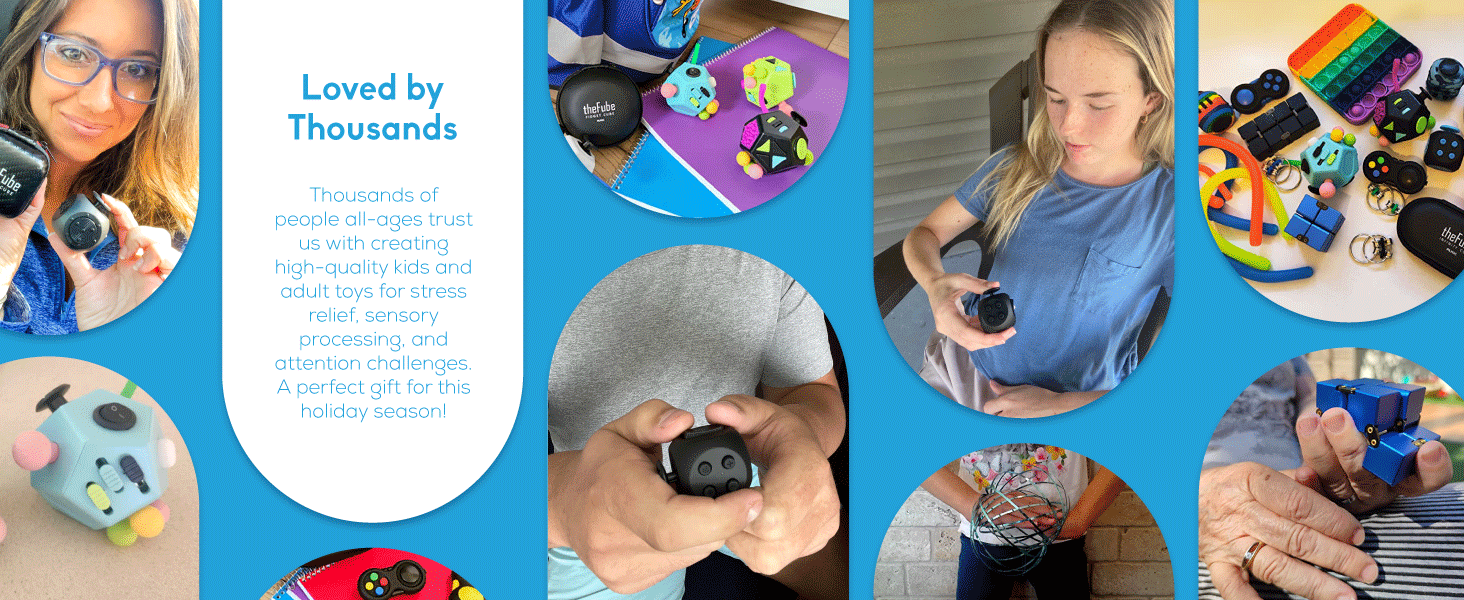 Pilpoc fidget Cube: Ultimate fidget toy for stress relief, focus, and relaxation for all ages.