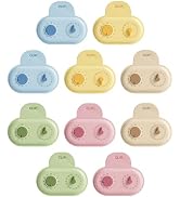 OWKAR 10 pieces Magnetic Bag Clips For Chips And Other Food Bags - Fridge Magnet Clip with Date S...