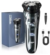 LOBINH Electric Shaver for Men, 100% Washable Rechargeable Waterproof Electric Razor Wet & Dry Sh...