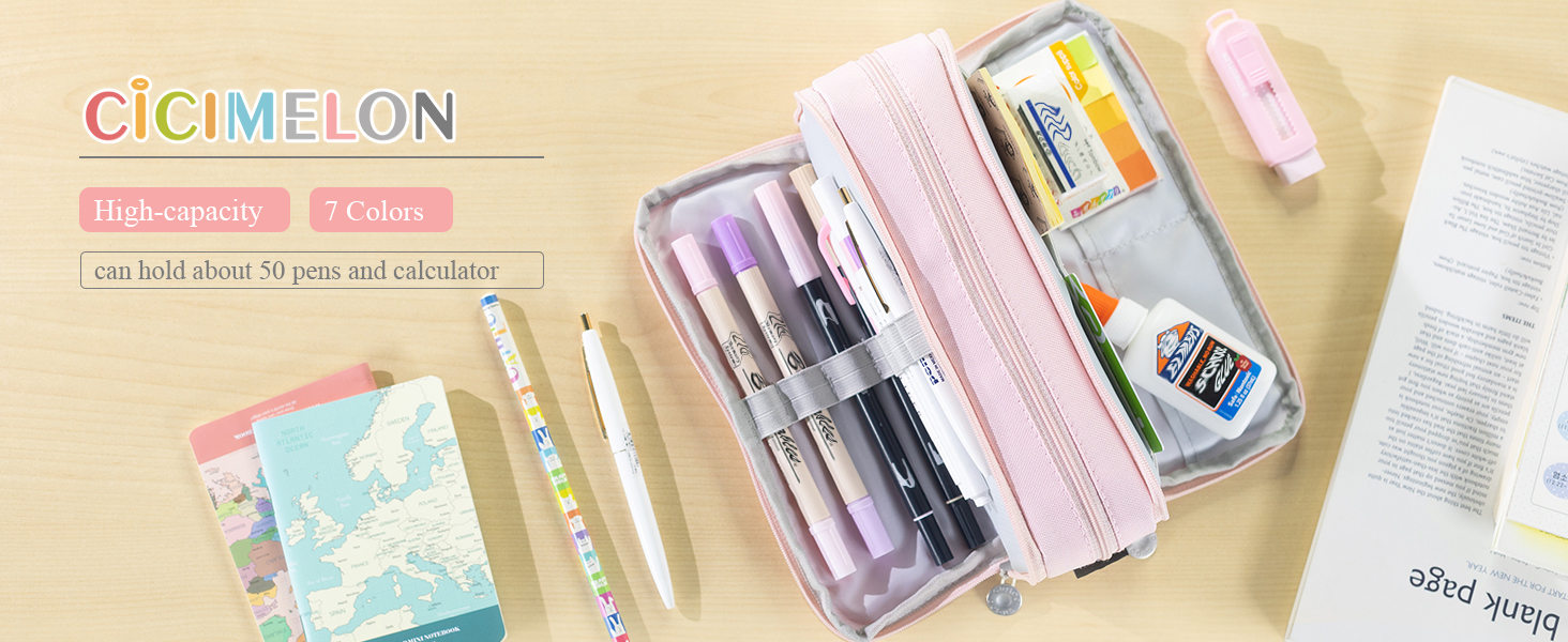 Pink pencil case