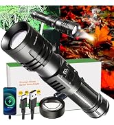 GZGLUZ Rechargeable LED Flashlights 10000.00 High Lumens with Ignition Lens,???????? ?????? High ...