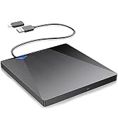 External CD DVD Drive USB 3.0 Type-C, VersionTECH. Portable USB C Superdrive Burner Player Writer...