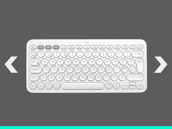 k380 wireless compact tenkeyless keyboard off-white