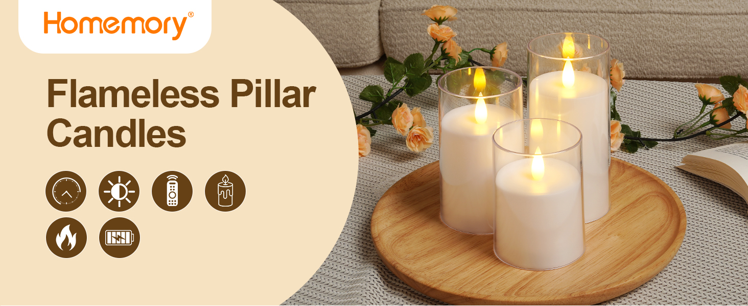 flickering flameless candles