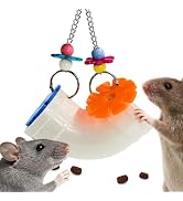 Jevnd Rat Enrichment Toys, Wide Opening Rat Foraging Toy for Various Treats, Slow Feeder Hanging ...