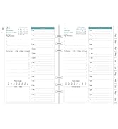 2026 Planner Refills for A5 Binder - One Page Per Day Daily & Monthly Planner, January 2026-Decem...